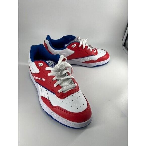 Reebok Unisex BB 4000 II Basketball Shoe White/Red/Vector Blue Size 10 - Picture 2 of 6
